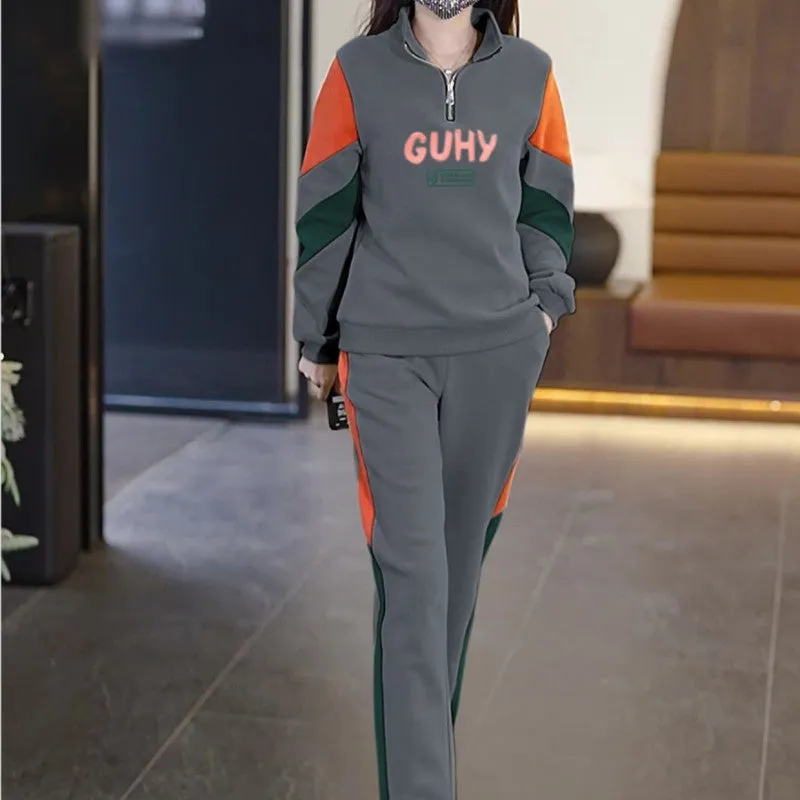 🔥Hot Sale $39.99🔥[Women’s Gift] Women's 2 Piece Long Sleeve Sweatsuits Sets - Half Zip Sweatshirts & Sweatpants(43%OFF)