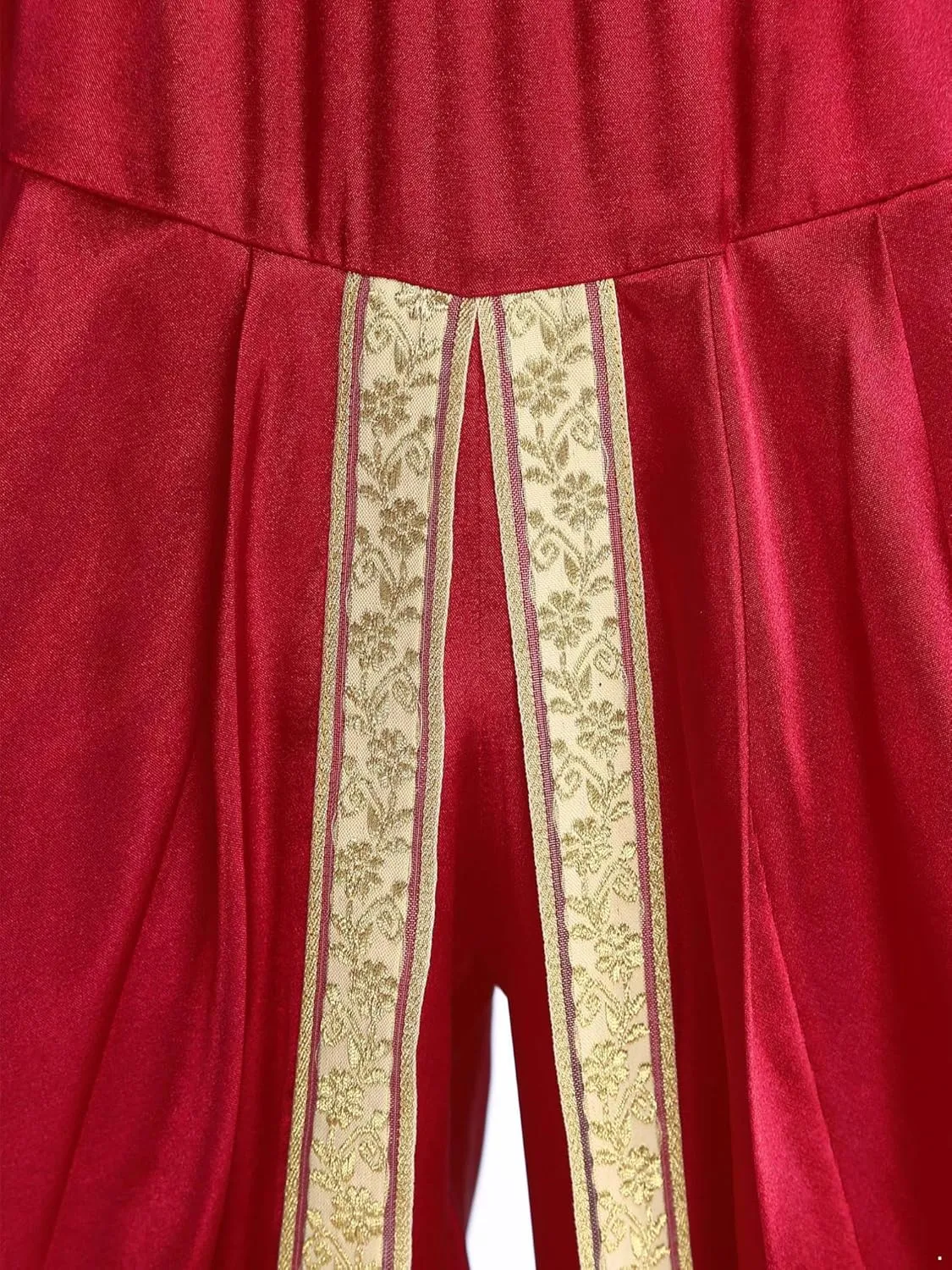 iiniim Mens Solid Color Elastic Waist Dhoti Pants Palazzo Trousers Loose Fit Belly Dance Harem Pants