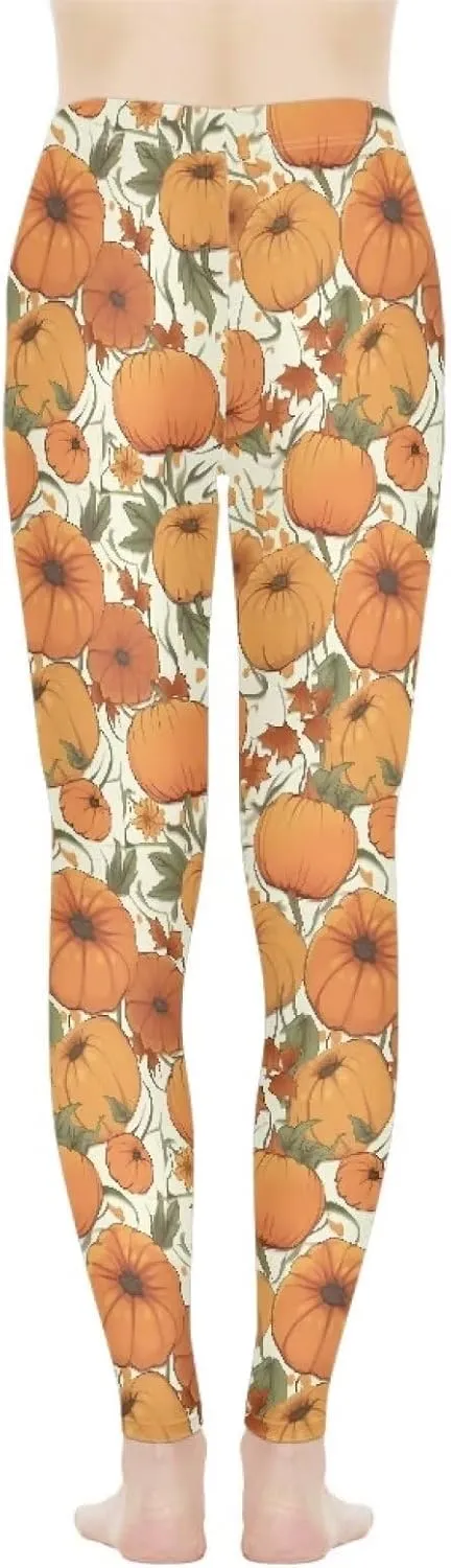 Irisjudy Christmas Elk Leggings for Women Thanksgiving Pumpkin High Waist Tummy Control Legging Purple Bat Running Yoga Pants