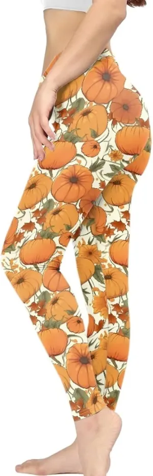 Irisjudy Christmas Elk Leggings for Women Thanksgiving Pumpkin High Waist Tummy Control Legging Purple Bat Running Yoga Pants