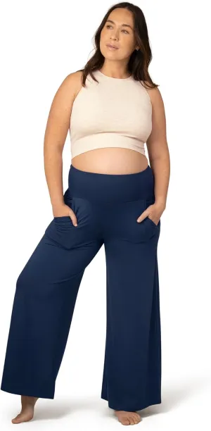 Kindred Bravely Wide Leg Maternity & Postpartum Lounge Pant, Over The Belly Pants with Pockets