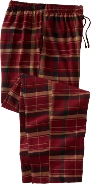 KingSize Men's Big & Tall Flannel Plaid Pajama Pants