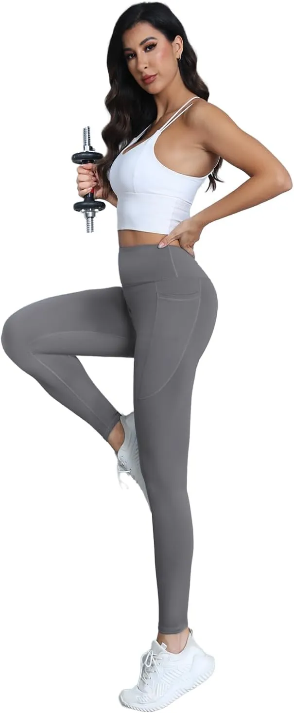 KOWSPORT Womens Yoga Pants High Waisted Yoga Legging with Pockets Tummy Control Workout Leggings Gym Pants