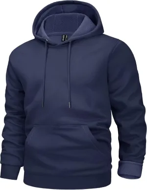 MAGCOMSEN Men's Active Hoodies Fleece Lined Sweatshirts Casual Athletic Workout Pullover With Kangaroo Pocket