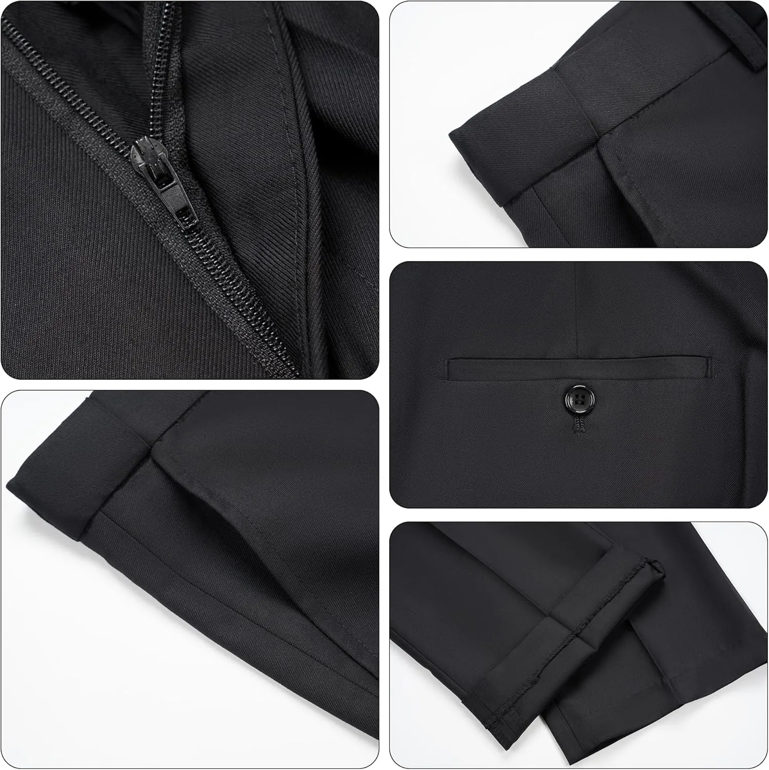MAGE MALE Men's 2 Piece Velvet Suit Solid Color One Button Slim Fit Tuxedo Blazer Party Dinner Jacket & Pants