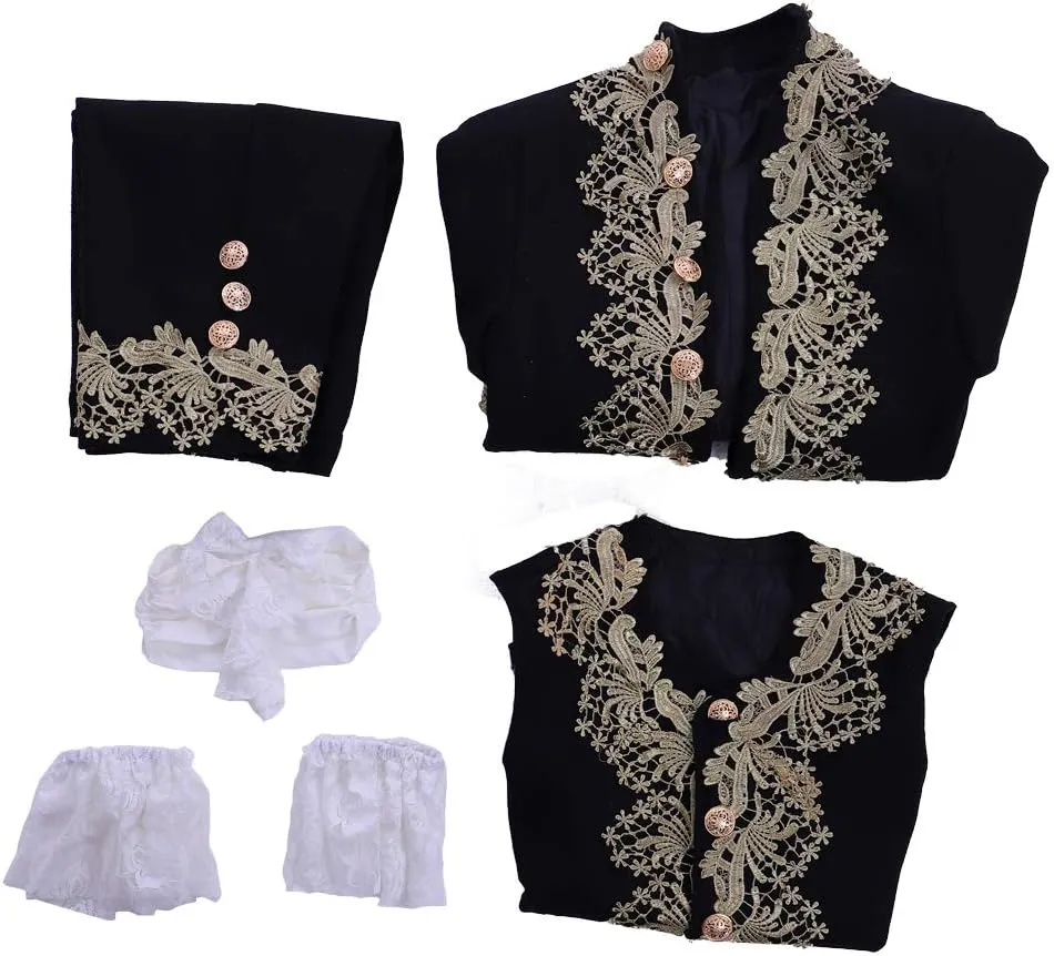 MelangCos Men's Victorian Costume Rococo Costume Suit Prince Cosplay Regency Costume for Halloween