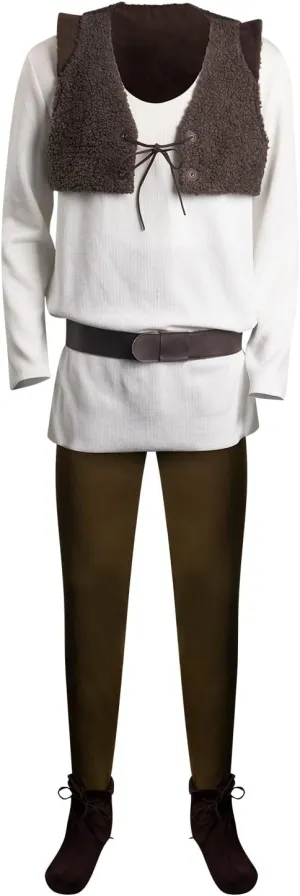 Mens Costume Shirt Vest Pants Outfit Cosplay Movie Halloween Party Costumes Full Set for Adults