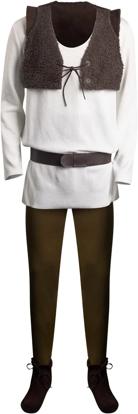 Mens Costume Shirt Vest Pants Outfit Cosplay Movie Halloween Party Costumes Full Set for Adults