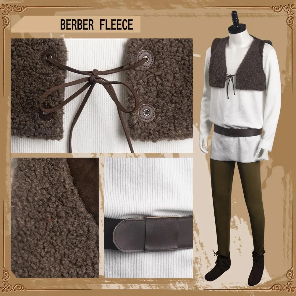 Mens Costume Shirt Vest Pants Outfit Cosplay Movie Halloween Party Costumes Full Set for Adults