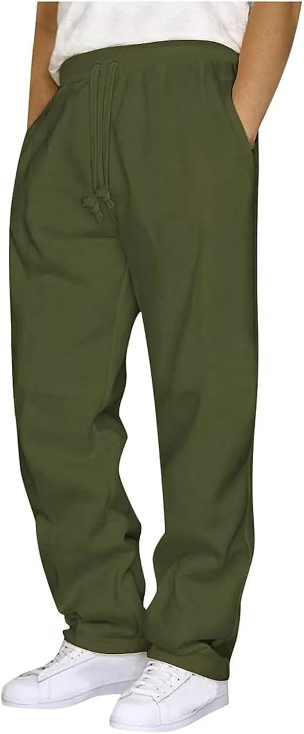 Mens Hippie Harem Pants Casual Elastic Drawstring Tapered Pants 2025 Solid Color Baggy Yoga Drop Crotch Trouser