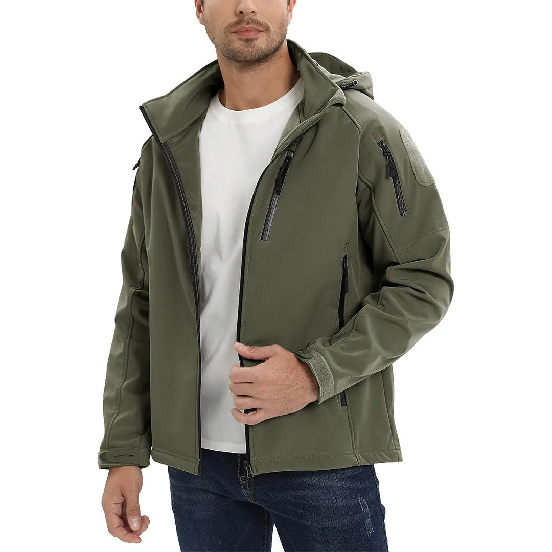 Men's Jacket Water Resistant Windproof Tactical Winter Zip Up