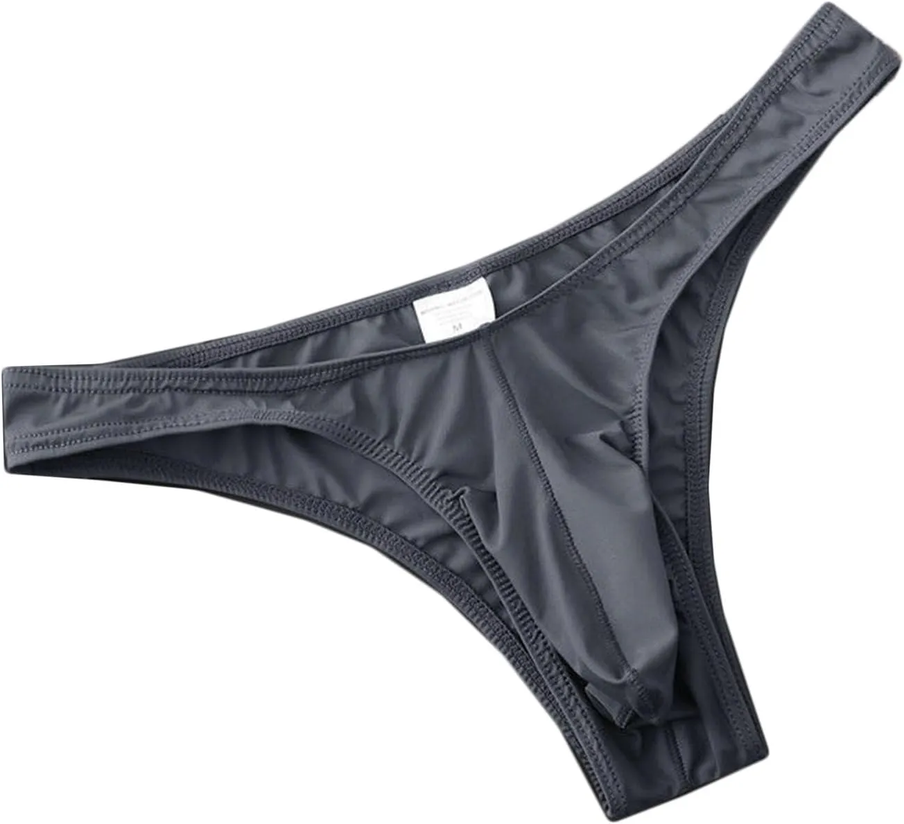 Men's Nylon Thongs Underwear Sexy Low Rise Bulge Pouch Briefs G-String Bikini Swimsuit