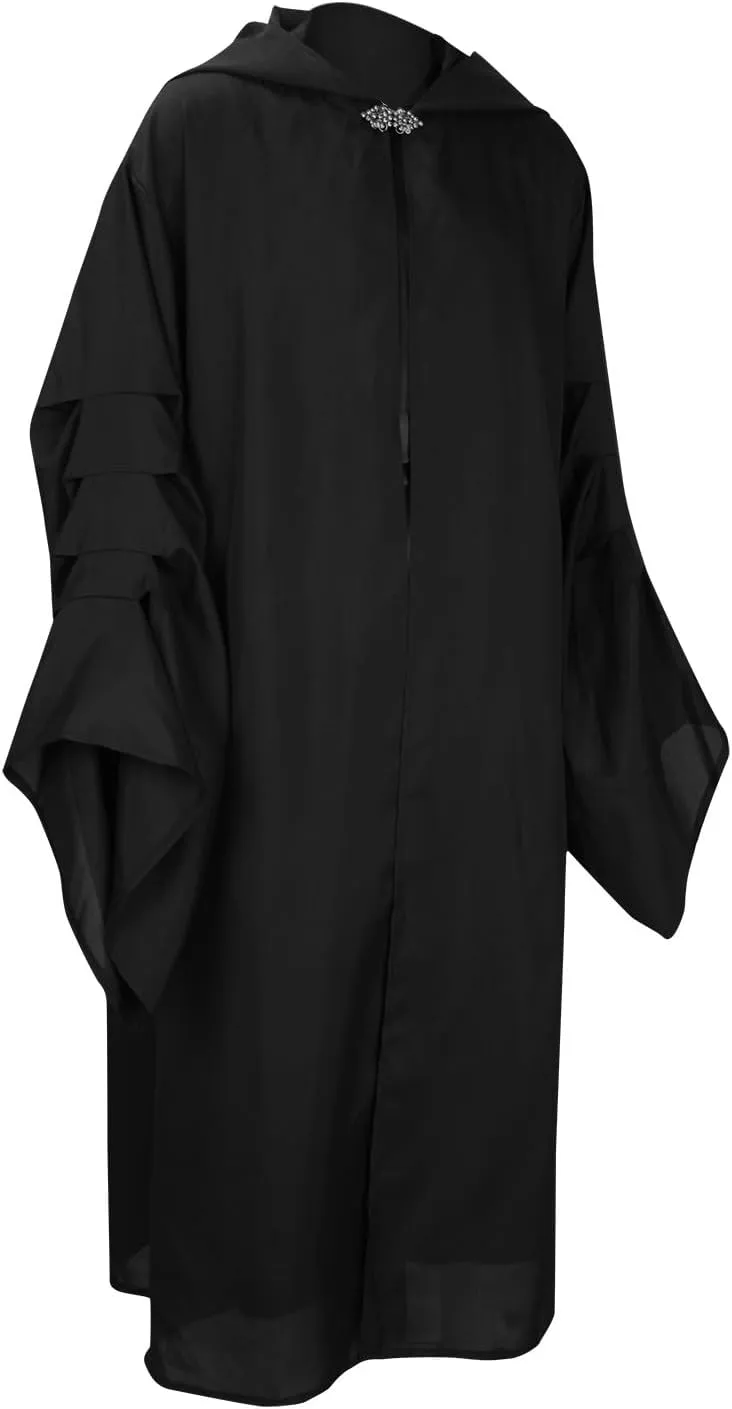 Men'S Vintage Gothic Cape, Medieval Hooded Knight Royal Court Cape, Side Opening Top Halloween Cosplay Costume
