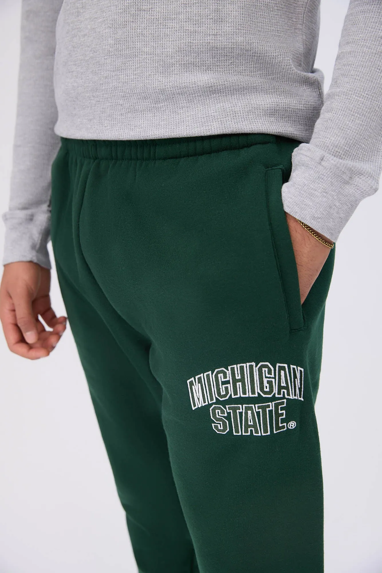 Michigan State Embroidered Jogger