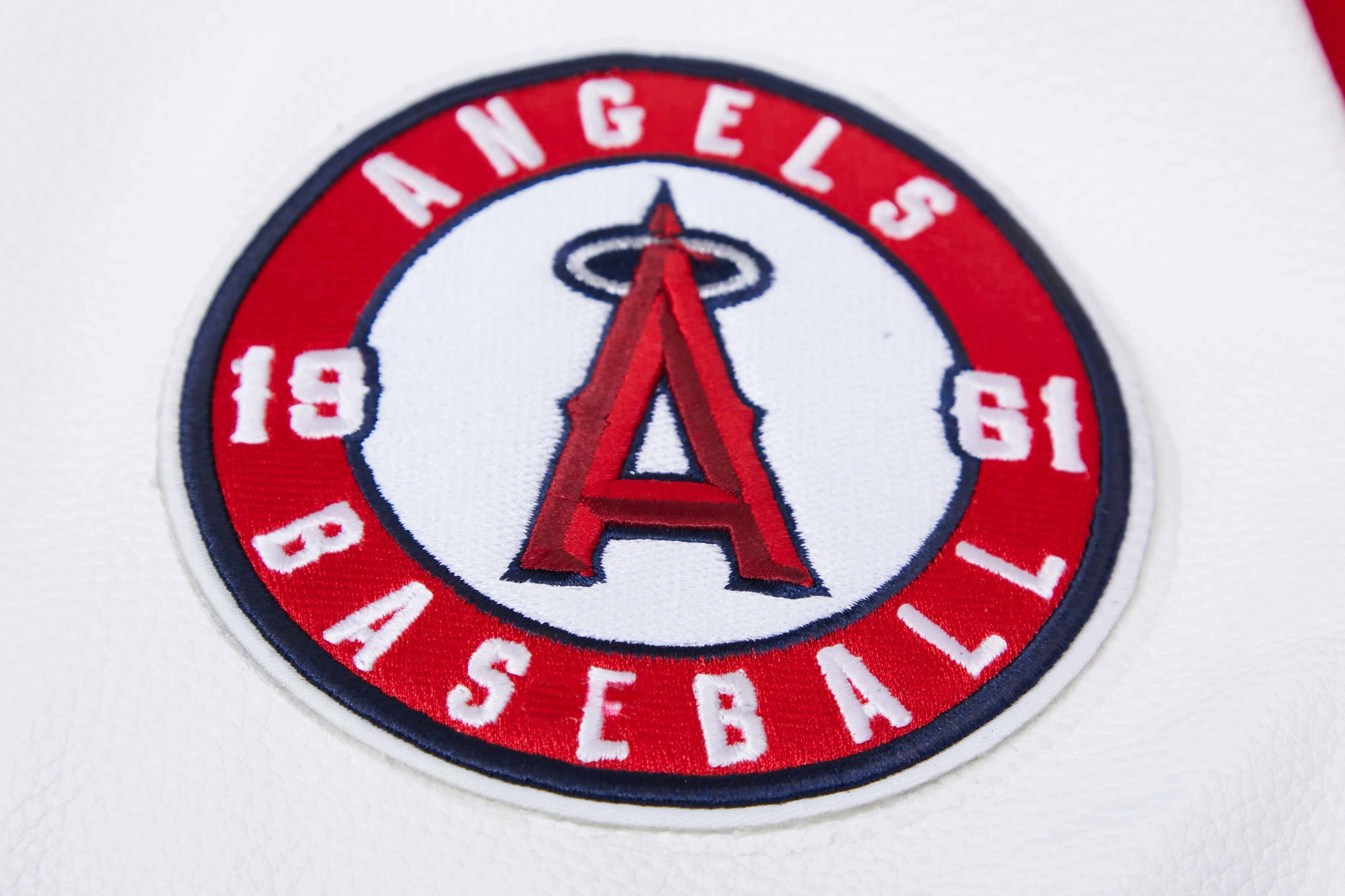 MLB LOS ANGELES ANGELS CLASSIC WOOL MEN'S VARSITY JACKET (RED / WHITE)