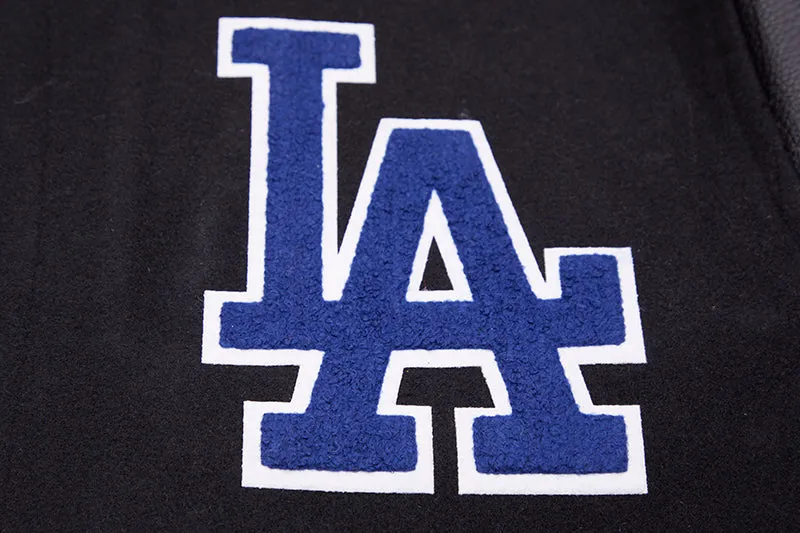 MLB LOS ANGELES DODGERS CLASSIC WOOL MEN'S VARSITY JACKET (BLACK)