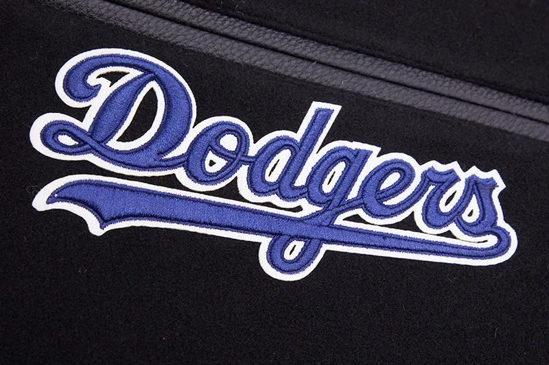 MLB LOS ANGELES DODGERS CLASSIC WOOL MEN'S VARSITY JACKET (BLACK)