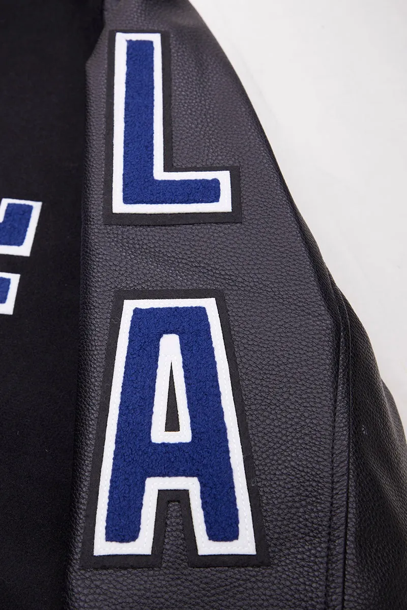 MLB LOS ANGELES DODGERS CLASSIC WOOL MEN'S VARSITY JACKET (BLACK)