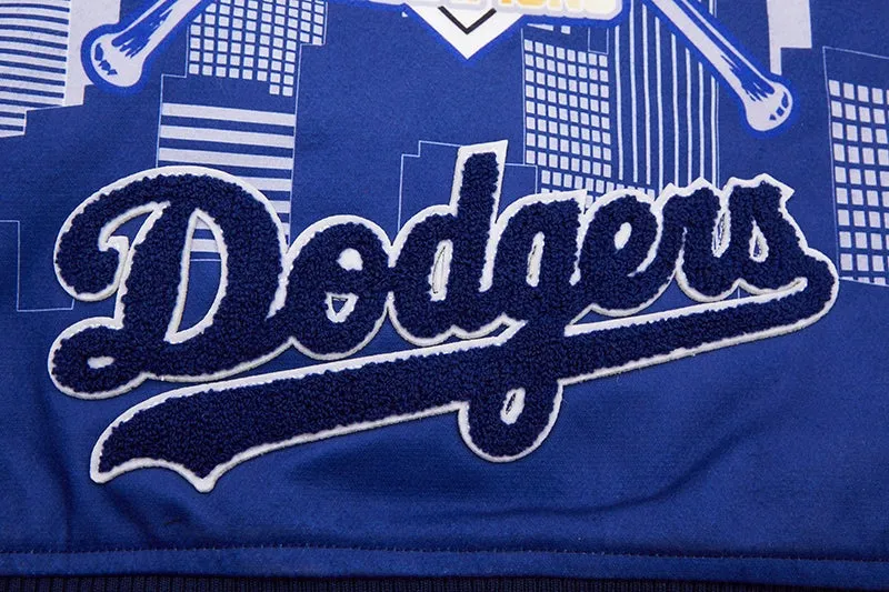 MLB LOS ANGELES DODGERS REMIX VARSITY MEN'S JACKET (WHITE)