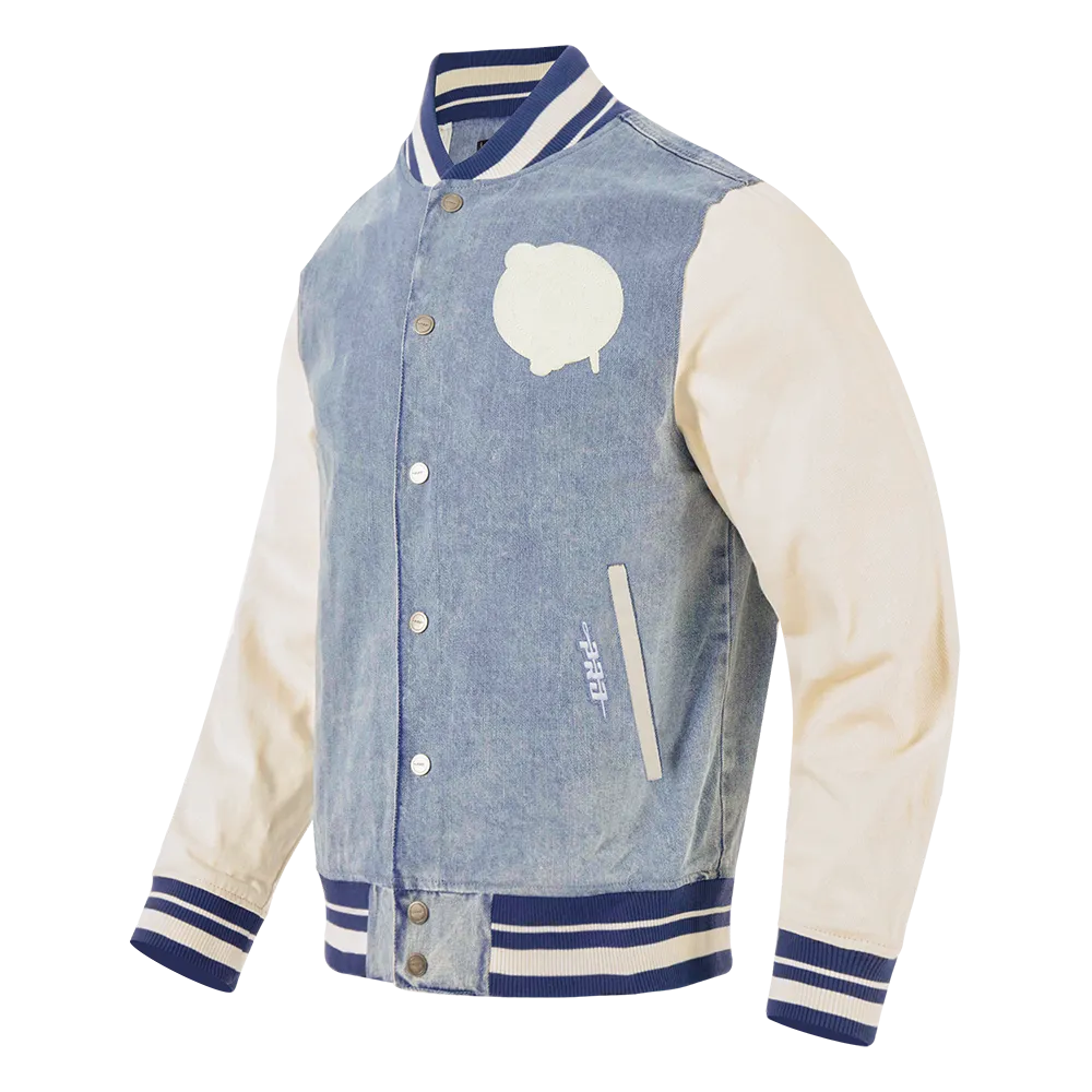 NBA BOSTON CELTICS VARSITY BLUES MEN'S DENIM VARSITY MEN'S JACKET (DENIM/LINEN)