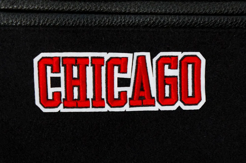 NBA CHICAGO BULLS CLASSIC BIG BOYS WOOL VARSITY JACKET (JET BLACK)