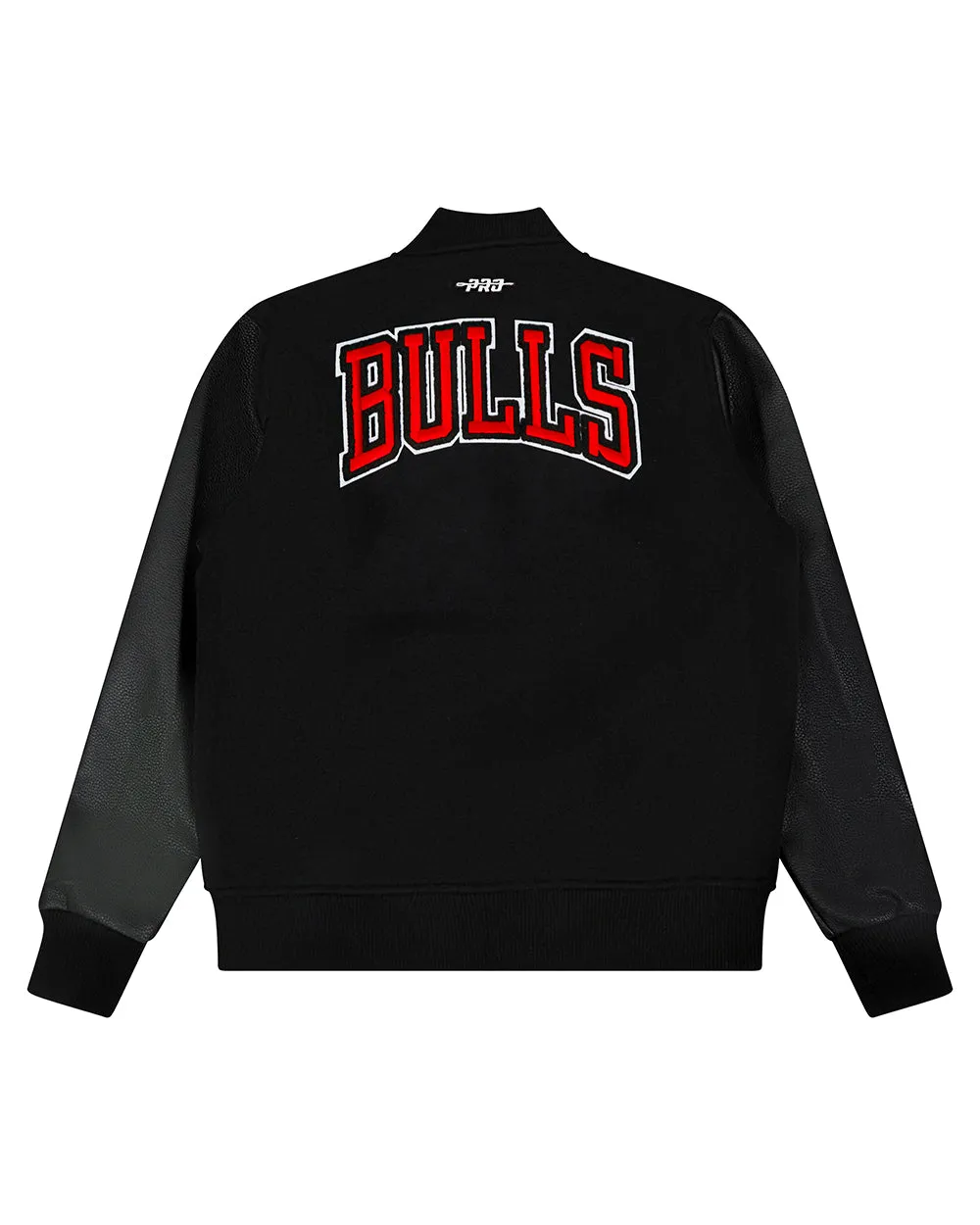 NBA CHICAGO BULLS CLASSIC BIG BOYS WOOL VARSITY JACKET (JET BLACK)