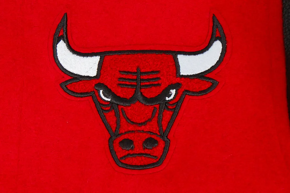 NBA CHICAGO BULLS CLASSIC BIG BOYS WOOL VARSITY JACKET (RED/BLACK)