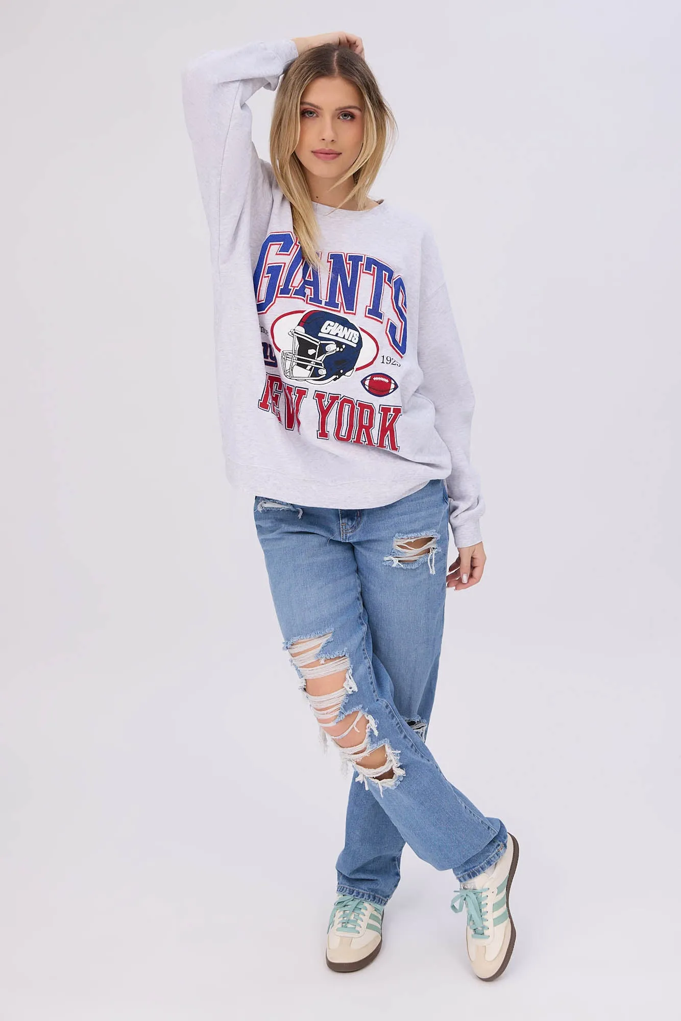 New York Giants Graphic Crew Neck Sweatshirt