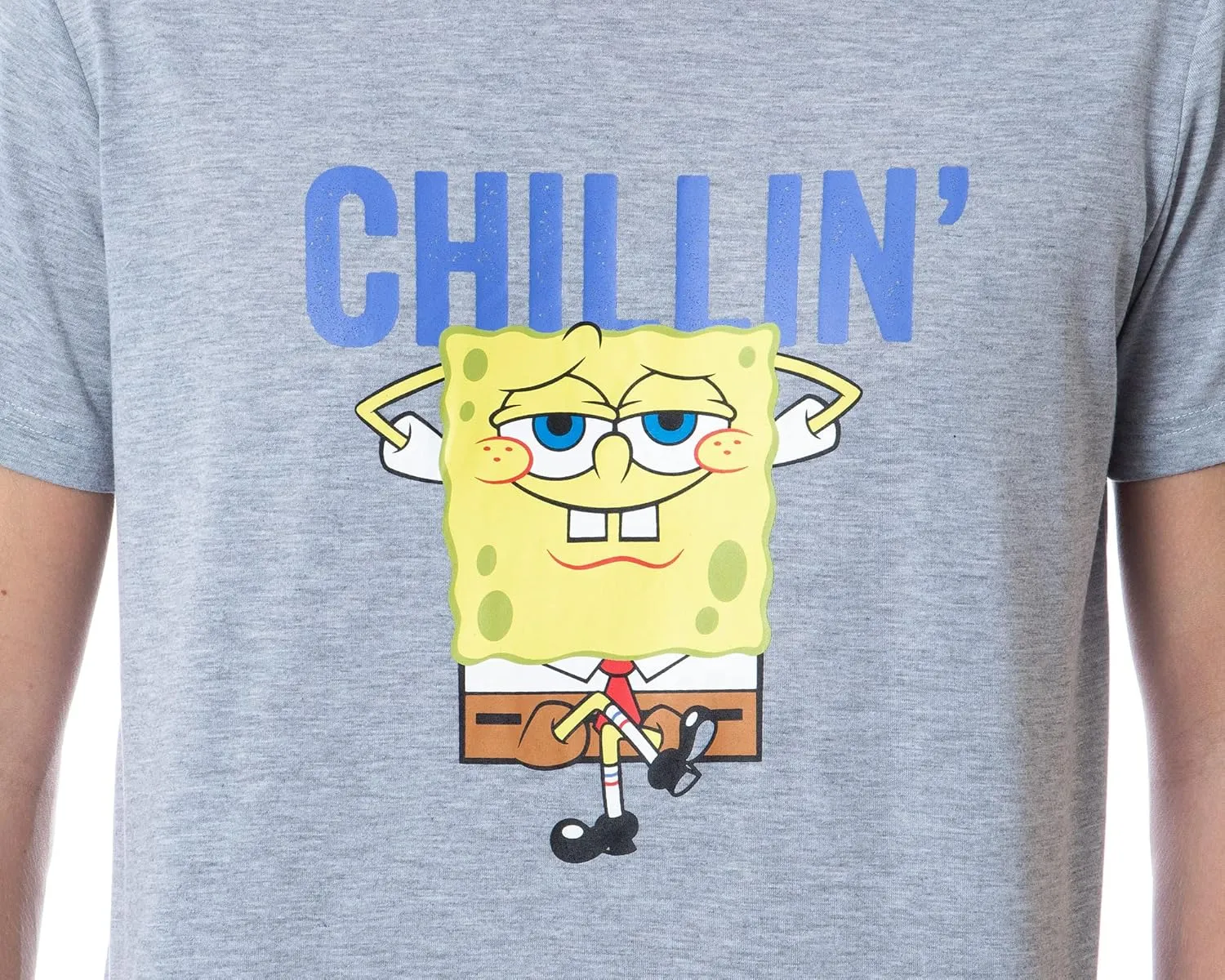 Nickelodeon SpongeBob SquarePants Mens' Chillin' Sleep Pajama Set