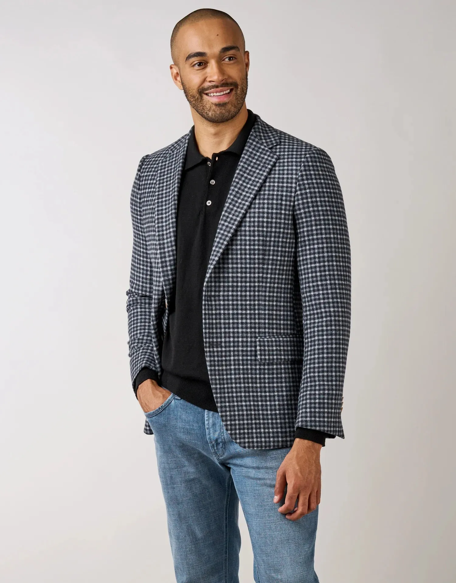 Owaka 100% Merino Polo - Black