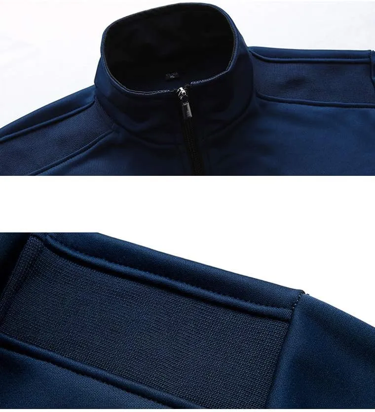 PASOK Men's Casual Tracksuit Long Sleeve Full Zip Running Jogging Sweatsuit Athletic Sports Set