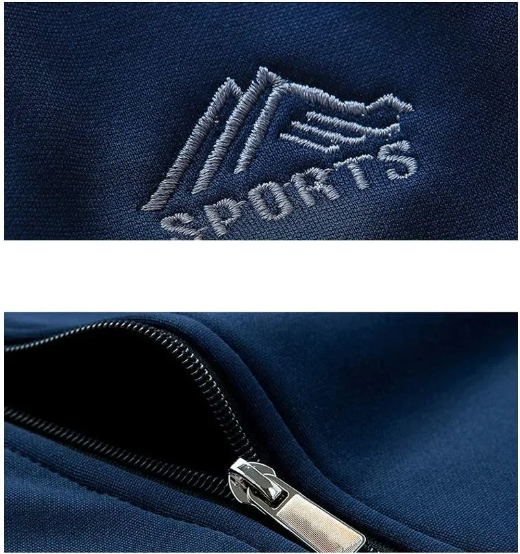 PASOK Men's Casual Tracksuit Long Sleeve Full Zip Running Jogging Sweatsuit Athletic Sports Set