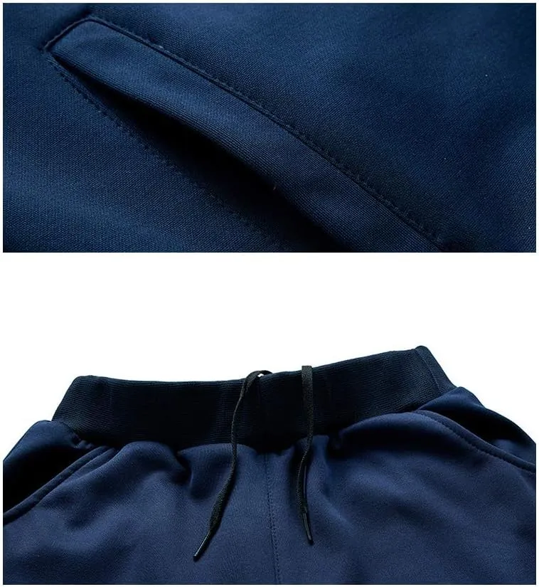 PASOK Men's Casual Tracksuit Long Sleeve Full Zip Running Jogging Sweatsuit Athletic Sports Set
