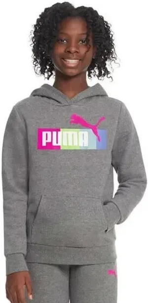 PUMA Youth Girl's Long Sleeve Fleece Lined Hoodie Sweatshirt