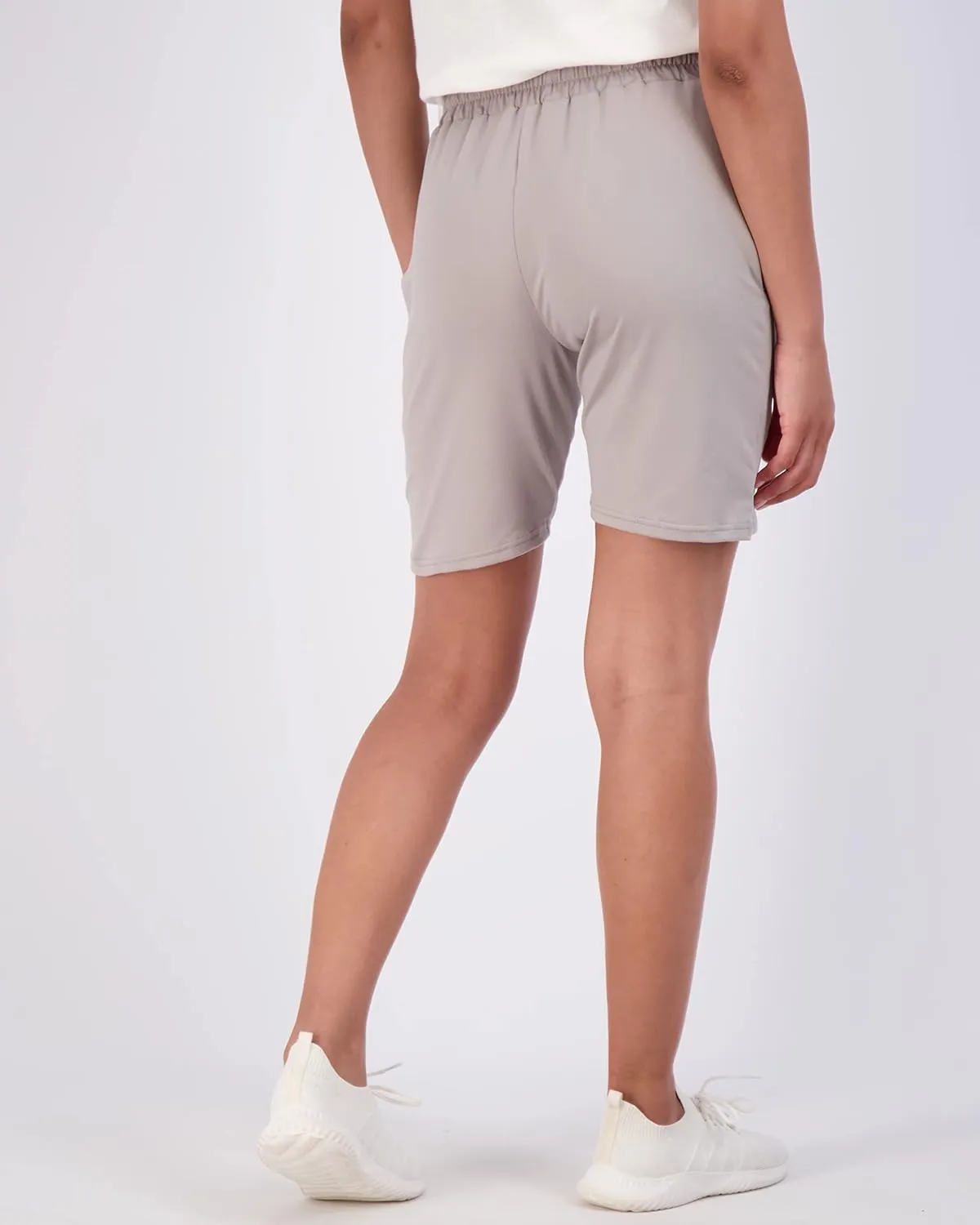 Real Essentials 4 Pack: Women's 7" Bermuda Long Casual Yoga Super-Soft Loose Comfy Shorts with Pockets (Available in Plus)