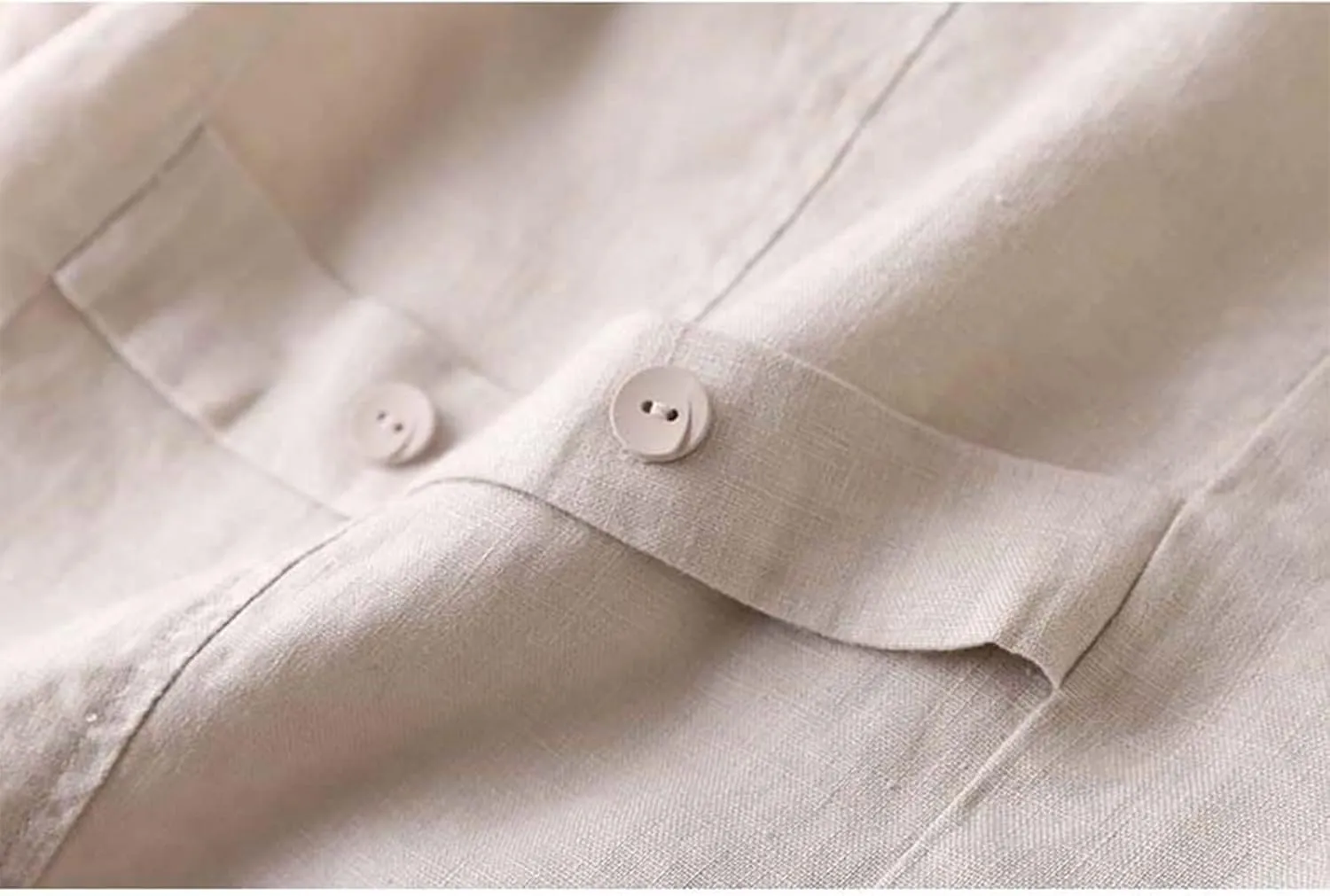 Shiyifa Women's Sleeveless Cotton Linen Vest Button Down V Neck Waistcoat Jacket