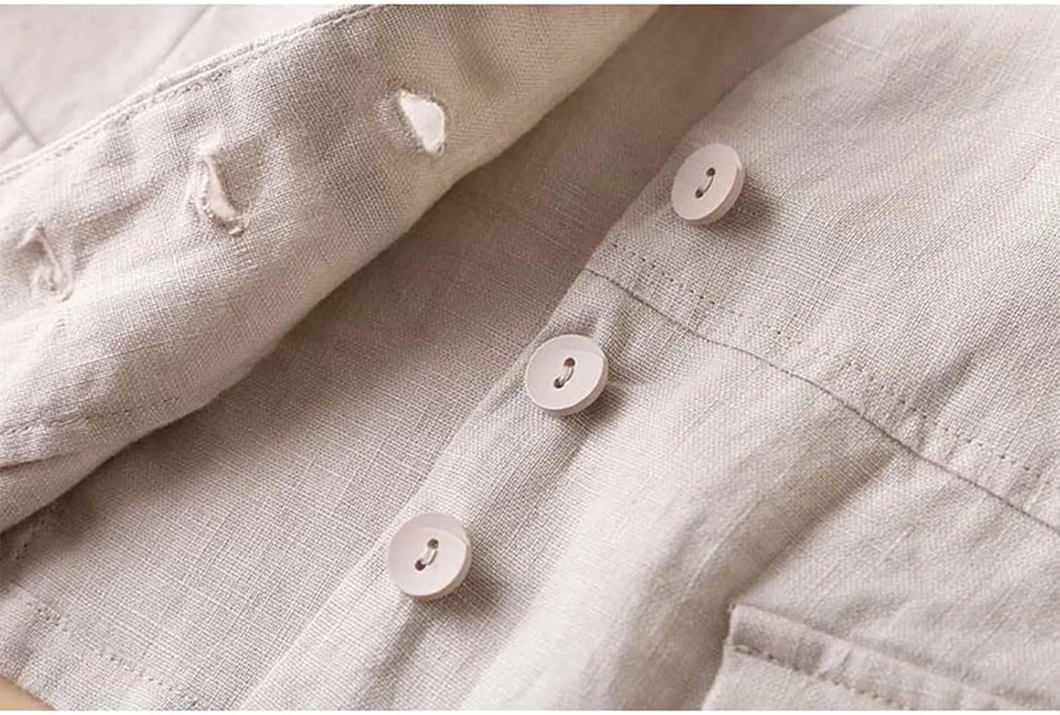 Shiyifa Women's Sleeveless Cotton Linen Vest Button Down V Neck Waistcoat Jacket