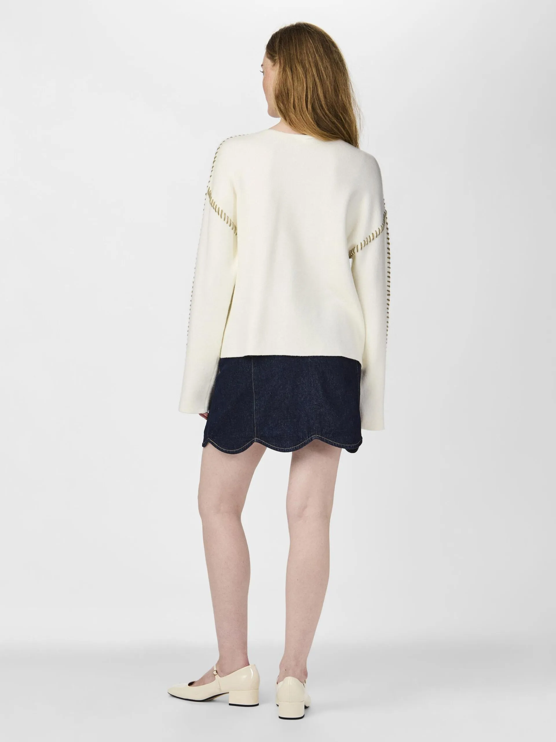 Stitcha Knitted Pullover - Cream