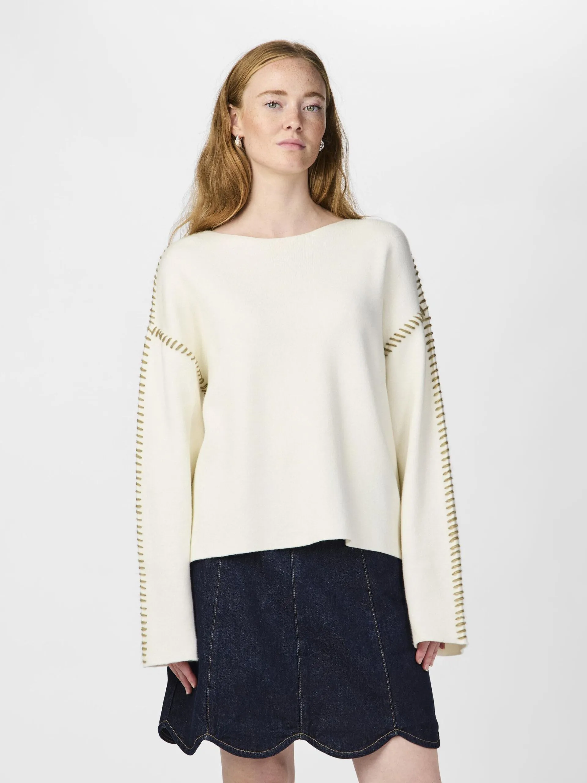 Stitcha Knitted Pullover - Cream