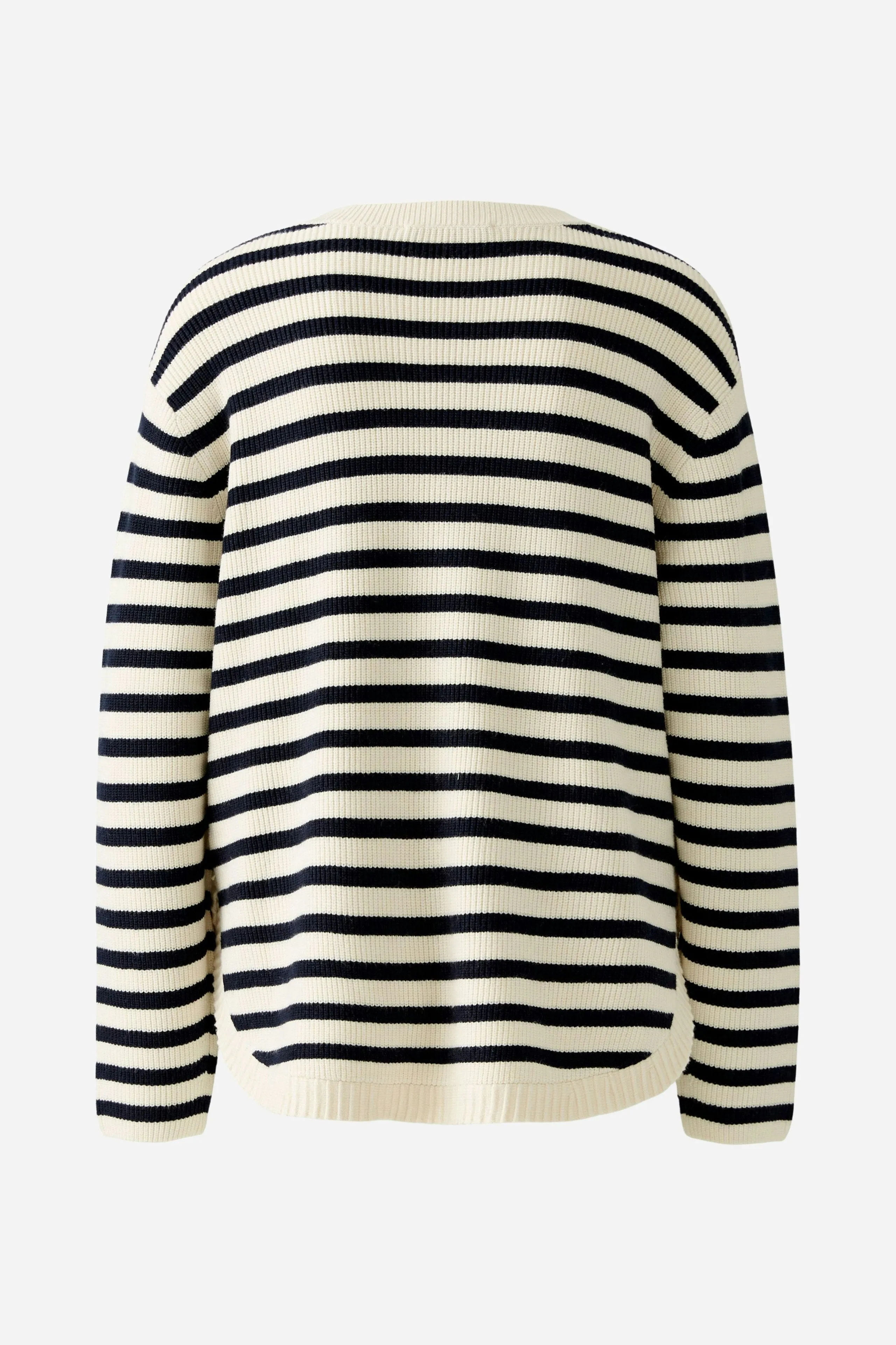 Striped Pullover - Navy and Off White
