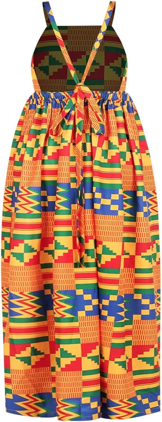 Toddler Baby Girls African Dashiki Dress Summer Short Sleeve Round Neck Dresses Outfits s Birthday Easter