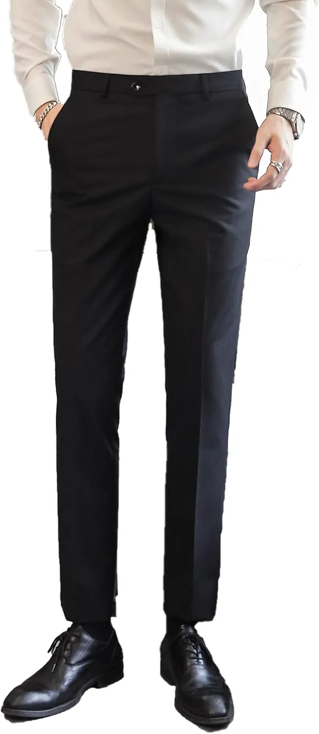 UNINUKOO Mens Suits 2 Piece Double Breasted Tuxedo Suit Slim Fit Wedding Party Dress Formal Suits for Men
