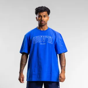 Varsity Line Block Tee Unisex SONIC BLUE