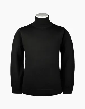 Wanaka Roll Neck Merino - Black