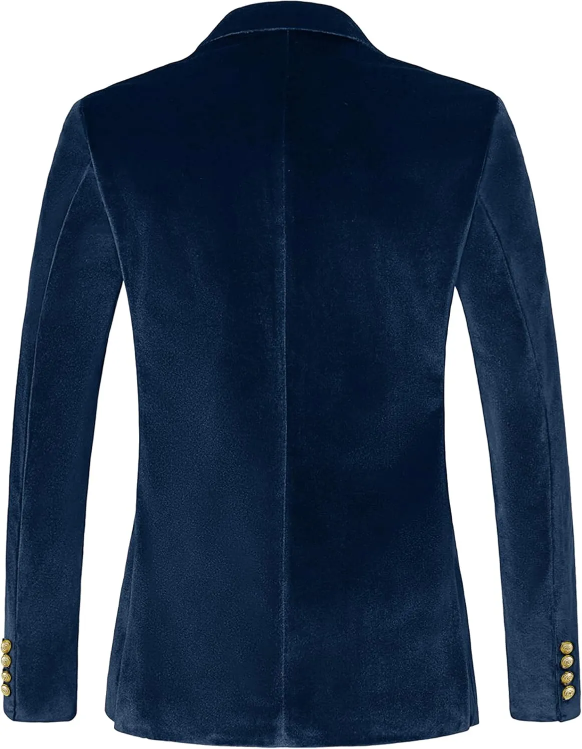 Wemaliyzd Mens 2 Piece Suit Notch Lapel 1 Button Velvet Blazer Jacket & Pants