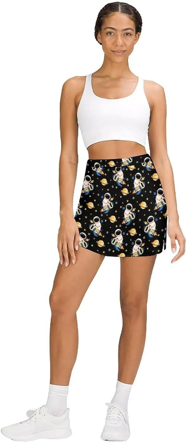 Women Athletic Tennis Skorts Golf Skirts with Pockets for Running Active Workout