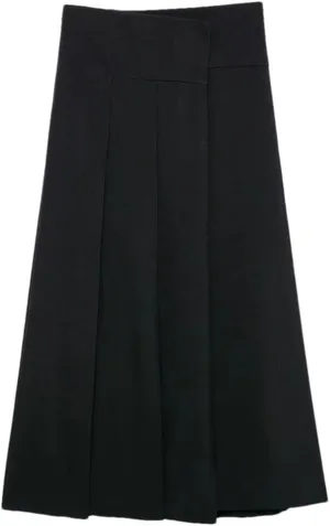 Women Midi Skirt Slim Fit Invisible Zip Skirt, High Waist Female Casual Long Skirts.