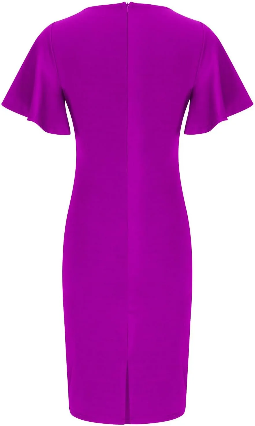 Women's 2024 Ruffle Dress Midi Dress Crew Neck Flowy Swing Tiered Fall Casual Knee Length Plus Size Dresses