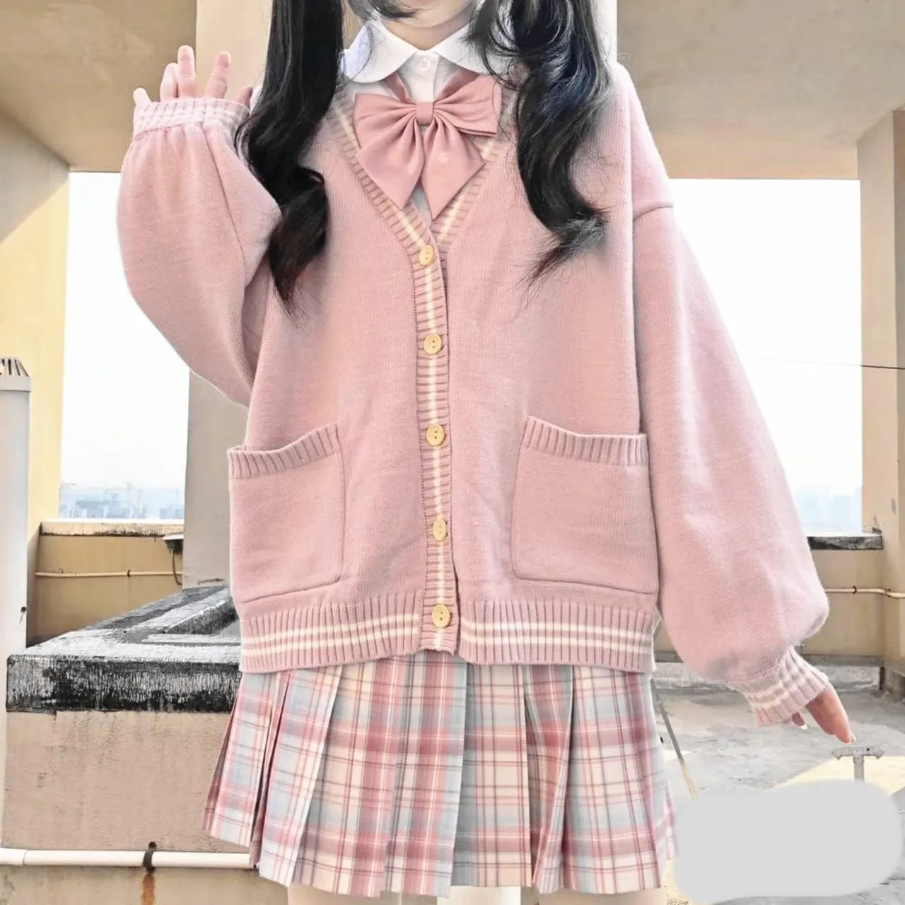 Womens Anime Japanese Cardigan Oversized Cute Sweater S-2XL