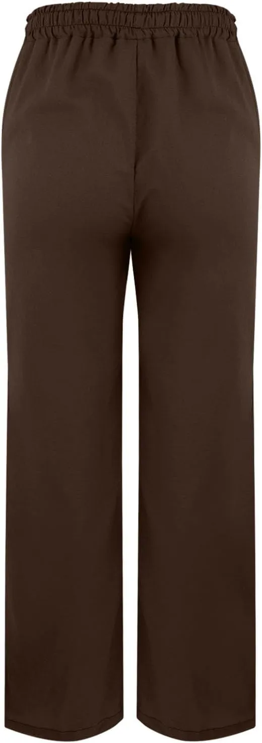 Womens Capris Linen Pants High Waist Drawstring Comfy Casual Pants Lounge Lightweight Loose Trousers with Pockets